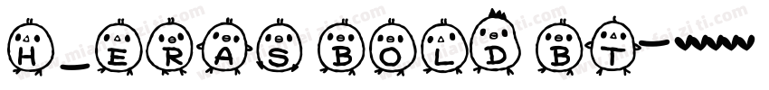 H_Eras Bold BT字体转换